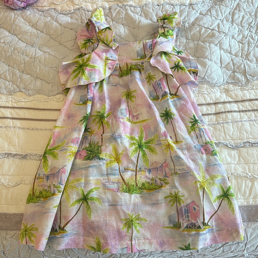 Mayoral Dress palm trees tropical dress